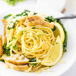 Lemon Ricotta Pasta With Chicken And Spinach
