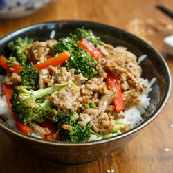 Turkey Ginger Teriyaki Bowl