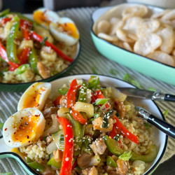 Gezonde Roerbak Met Paprika En Paksoi