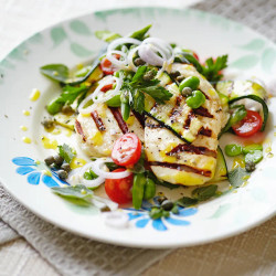 Halloumi With Griddled Vegetables