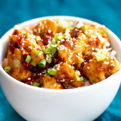 Baked Vegan General Tso Cauliflower