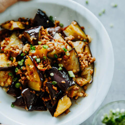 Chinese Eggplants With Minced Pork
