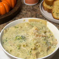 White Chicken Lasagna Soup