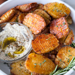 Crispy Parmesan Potatoes With Za'atar Aioli