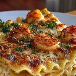 Seafood Lasagna With Shrimp &amp; Crab