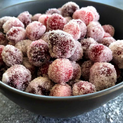 Boozy Sugared Cranberries