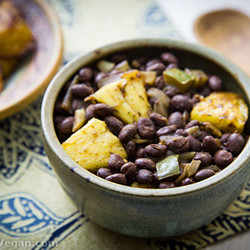 Caribbean Pineapple Black Beans