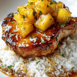 Pineapple Ginger Pork Chops