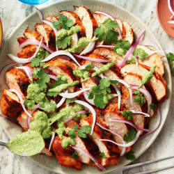 Grilled Peruvian Chicken With Green Sauce