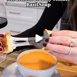 Creamy Tomato Basil Soup With Mini Grilled Cheese Sliders