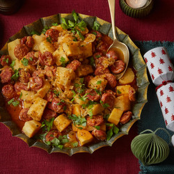 Sherry-braised Parsnips With Chorizo