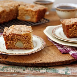 Pear Crumble Coffee Cake