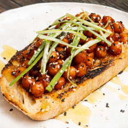 Gochujang-glazed Baked Chickpeas