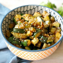 Sesame Ginger courgette
