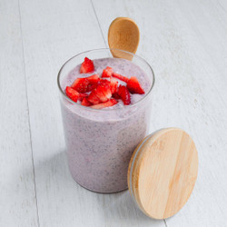 High-protein Strawberry Chia Pudding Recipe