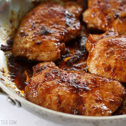 Sweet And Spicy Glazed Pork Chops