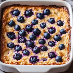 Blueberry Cottage Cheese Breakfast Bake