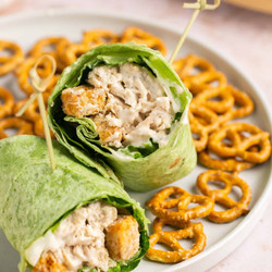 Healthy Chicken Caesar Wrap (high Protein)