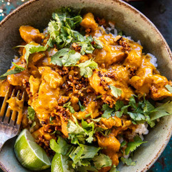 Simple Thai Yellow Chicken Curry With Spicy Garlic Butter