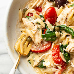 Mediterranean Chicken Orzo