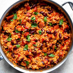 Skillet Dirty Rice &amp; Beans