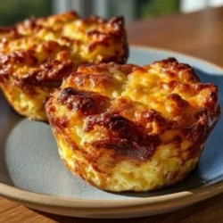2-ingredient Cottage Cheese Ham &amp; Swiss Muffin Tin