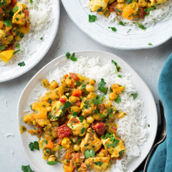 Slow Cooker Chicken And Chick Pea Tagine
