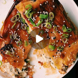 Chilli Jam &amp; Tofu Ricotta Filo Parcel