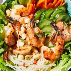 LEMONGRASS SHRIMP NOODLE BOWLS