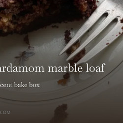 Espresso Cardamom Marble Loaf
