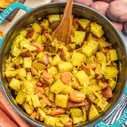 Healthy Tikel Gomen (one Pot Potato And Cabbage Dish)