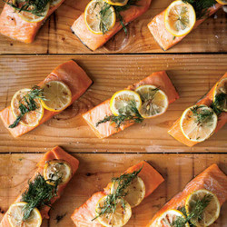 Cedar-planked Salmon With Lemon And Dill