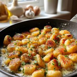 Garlic Chicken Gnocchi Skillet Recipe
