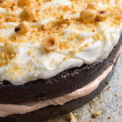 Chocolate-hazelnut Cream Cake
