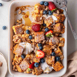 Vegan French Toast Casserole (2 Ways)