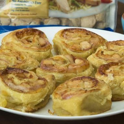 Chicken Cordon Bleu Roll-ups