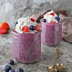 Purple Sweet Potato Chia Pudding