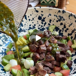 Chimichurri Vinaigrette Steak Salad