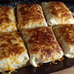 Baked Chicken Chimichangas