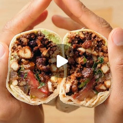 Tofu-hack Wraps Mit Guacamole Und Salsa