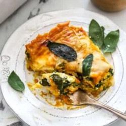 Vegetarian Pumpkin Spinach Lasagna