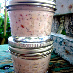 Raspberry Vanilla Refrigerator Oatmeal