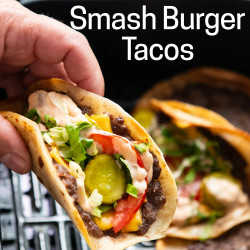 Air Fryer Smash Burger Taco (aka Big Mac Smash Burger Tacos)