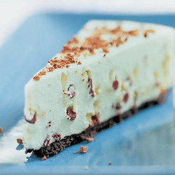Peppermint Chip Icebox Cheesecake