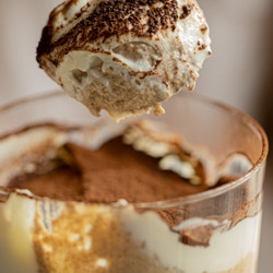 Tiramisu-ish Breakfast Puddings