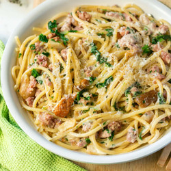 Italian Sausage And Mushroom Pasta