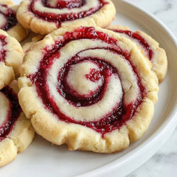 Buttery Raspberry Swirl Shortbread Cookies (slice &amp; Bake!)