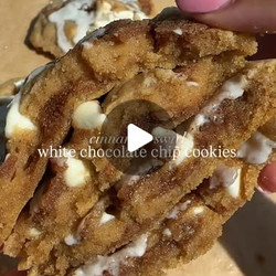 Cinnamon Swirl White Chocolate Cookies