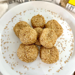 Air Fryer Sesame Taro Mochi Balls