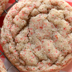 Chewy Strawberry Sugar Cookies